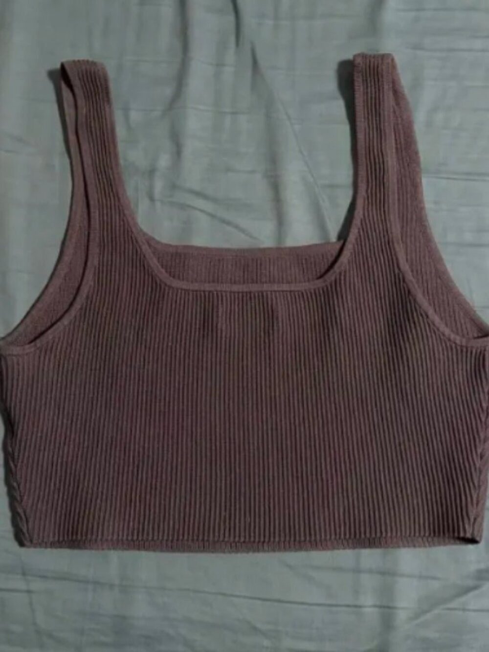Babaton Sculpt Knit Squareneck Cropped Tank - Navy